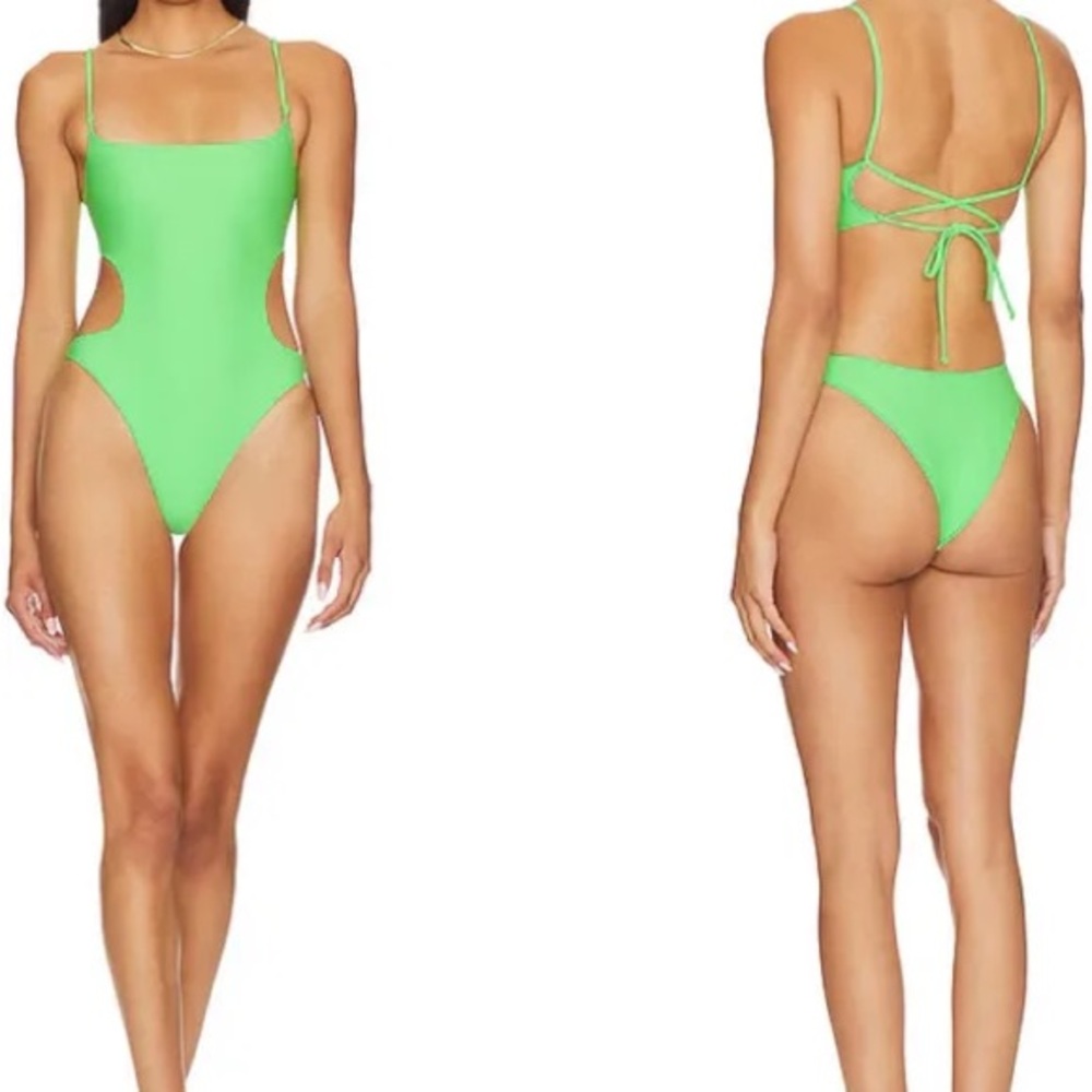 Camila Coelho Green One Piece Swimsuit